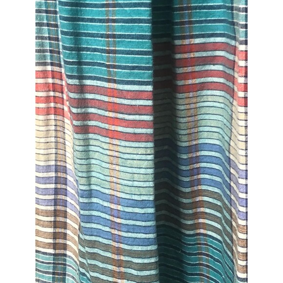 1970s-1980s MS.CHAUS Plaid Halter Collared Adjustable WRAP Dress W/Pockets. XS - Picture 8 of 10